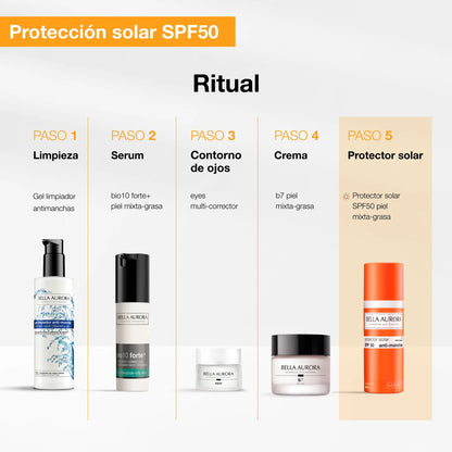 Protector Solar Facial Anti-Manchas SPF50+ de 50ml – Bella Aurora