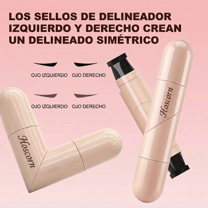 Hoscorn™ Delineador de Ojos 2 en 1 con Sello Winged